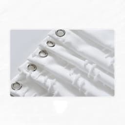 Waterproof Polyester Woven Fabric Shower Curtain White Flocking Shower Curtains for Bathroom Bathtub Bathing Cover with Hooks