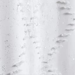 Waterproof Polyester Woven Fabric Shower Curtain White Flocking Shower Curtains for Bathroom Bathtub Bathing Cover with Hooks