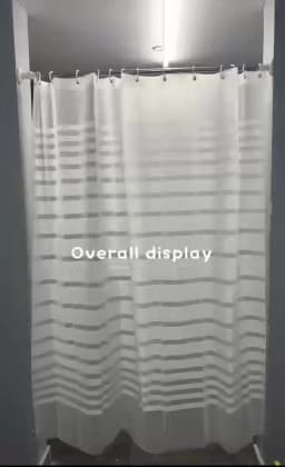 Shower Curtain White Floral Printed 240cm Bathroom Shower Curtains Pvea Fabric Luxury Romatic Style Waterproof Bathroom Curtain