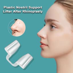 1pc Rhinoplasty Nostril Support Postoperative Silicone Shaping Mold Crooked Nose Correction Fixator Nasal Wing Beauty Noseclip