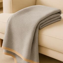 Nordic Striped Printed Airplane Blanket Leisure Living Room Office Sofa Blankets for Single Skin-Friendly and Soft Nap Shawl