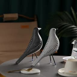 YuryFvna The Mid Century Bird Figurine House Bird Animal Statue Dove of Peace European Mascot Home Bar Coffee Office Decor Gift