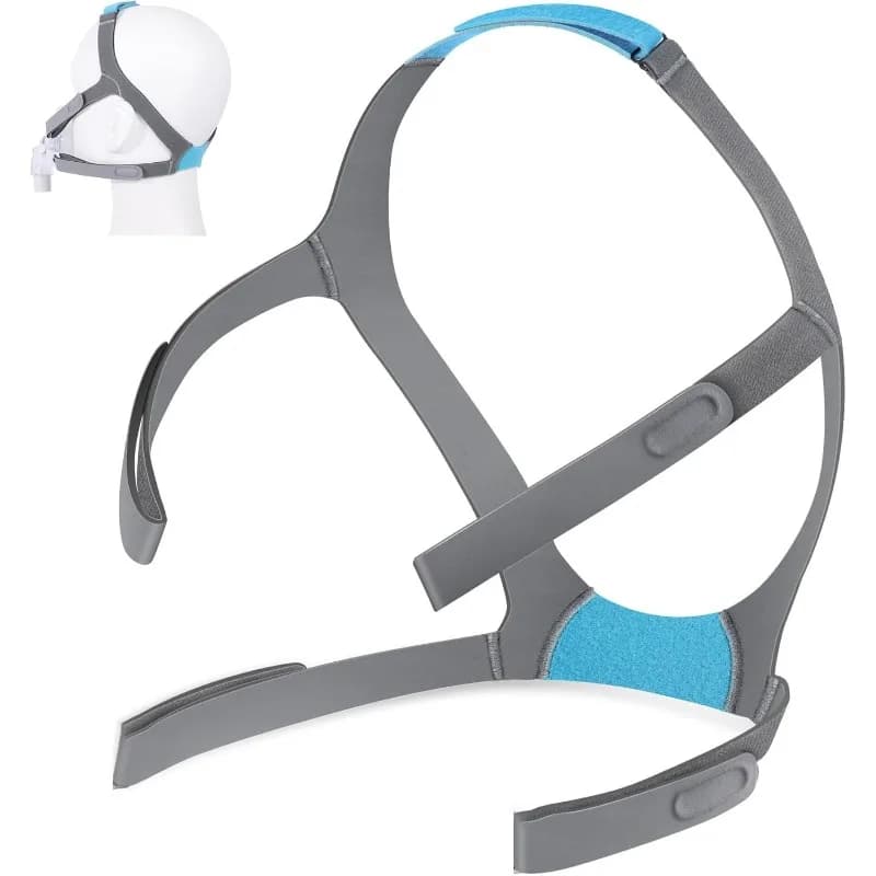 Adjustable Soft Headgear Strap for AirFit F30 Full Face CPAP Mask Replacement Headgear Magnetic Clip for Comfortable Secure Fit