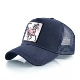 New Fashion Baseball Caps Men Women Snapback Mesh Baseball hats With Horse Embroidery Patch Trucker Casquette Summer Visor Caps