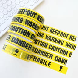 1/Roll 24mm*25m Warning Tape Danger Caution Fragile Barrier Remind DIY Sticker Work Safety Adhesive Tapes For Mall Store School