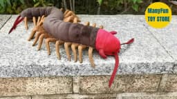 Centipede Plush Toy High Fidelity Scolopendra heros Plushie Millipede Peluche Lifelike Desert Centipede Stuffed Animals Toys