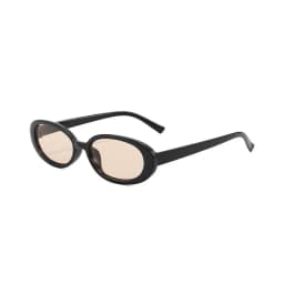Retro Classic Small Oval Sunglasses Women Fashion Champagne Lens Shades UV400 Men Trending Street Photography Sun Glasses