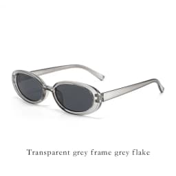 Retro Classic Small Oval Sunglasses Women Fashion Champagne Lens Shades UV400 Men Trending Street Photography Sun Glasses