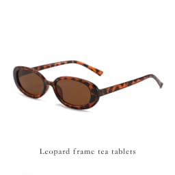 Retro Classic Small Oval Sunglasses Women Fashion Champagne Lens Shades UV400 Men Trending Street Photography Sun Glasses