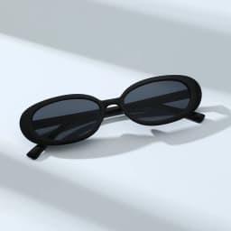 Retro Classic Small Oval Sunglasses Women Fashion Champagne Lens Shades UV400 Men Trending Street Photography Sun Glasses