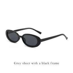 Retro Classic Small Oval Sunglasses Women Fashion Champagne Lens Shades UV400 Men Trending Street Photography Sun Glasses