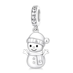 Fit Pandora 2027 Fashionable Original Hot Sales Reindeer Snow House Bead Pendant DIY Bracelet Necklace Jewelry Christmas Gift