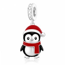Fit Pandora 2027 Fashionable Original Hot Sales Reindeer Snow House Bead Pendant DIY Bracelet Necklace Jewelry Christmas Gift