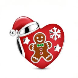 Fit Pandora 2027 Fashionable Original Hot Sales Reindeer Snow House Bead Pendant DIY Bracelet Necklace Jewelry Christmas Gift