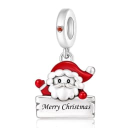 Fit Pandora 2027 Fashionable Original Hot Sales Reindeer Snow House Bead Pendant DIY Bracelet Necklace Jewelry Christmas Gift