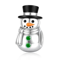 Fit Pandora 2027 Fashionable Original Hot Sales Reindeer Snow House Bead Pendant DIY Bracelet Necklace Jewelry Christmas Gift