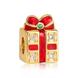 Fit Pandora 2027 Fashionable Original Hot Sales Reindeer Snow House Bead Pendant DIY Bracelet Necklace Jewelry Christmas Gift