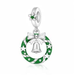 Fit Pandora 2027 Fashionable Original Hot Sales Reindeer Snow House Bead Pendant DIY Bracelet Necklace Jewelry Christmas Gift