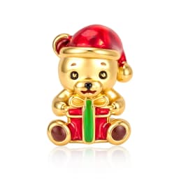 Fit Pandora 2027 Fashionable Original Hot Sales Reindeer Snow House Bead Pendant DIY Bracelet Necklace Jewelry Christmas Gift