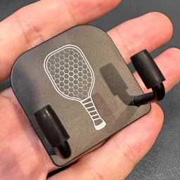2Pcs Pickleball Paddle Rack Holds Badminton for Garage Workouts Tennis Court Fence Hooks Clip Fence and Wall Pickleball Paddle
