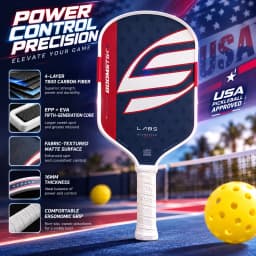 SLK Boom 5th generation pickleball paddle, hot-pressed and molded in one piece