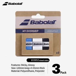 3 Pieces Original babolat Overgrip Anti Slip Tennis Racket Sweatband Grips Padel Shock Absorption Grip Tape Training Accessories