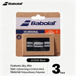 3 Pieces Original babolat Overgrip Anti Slip Tennis Racket Sweatband Grips Padel Shock Absorption Grip Tape Training Accessories