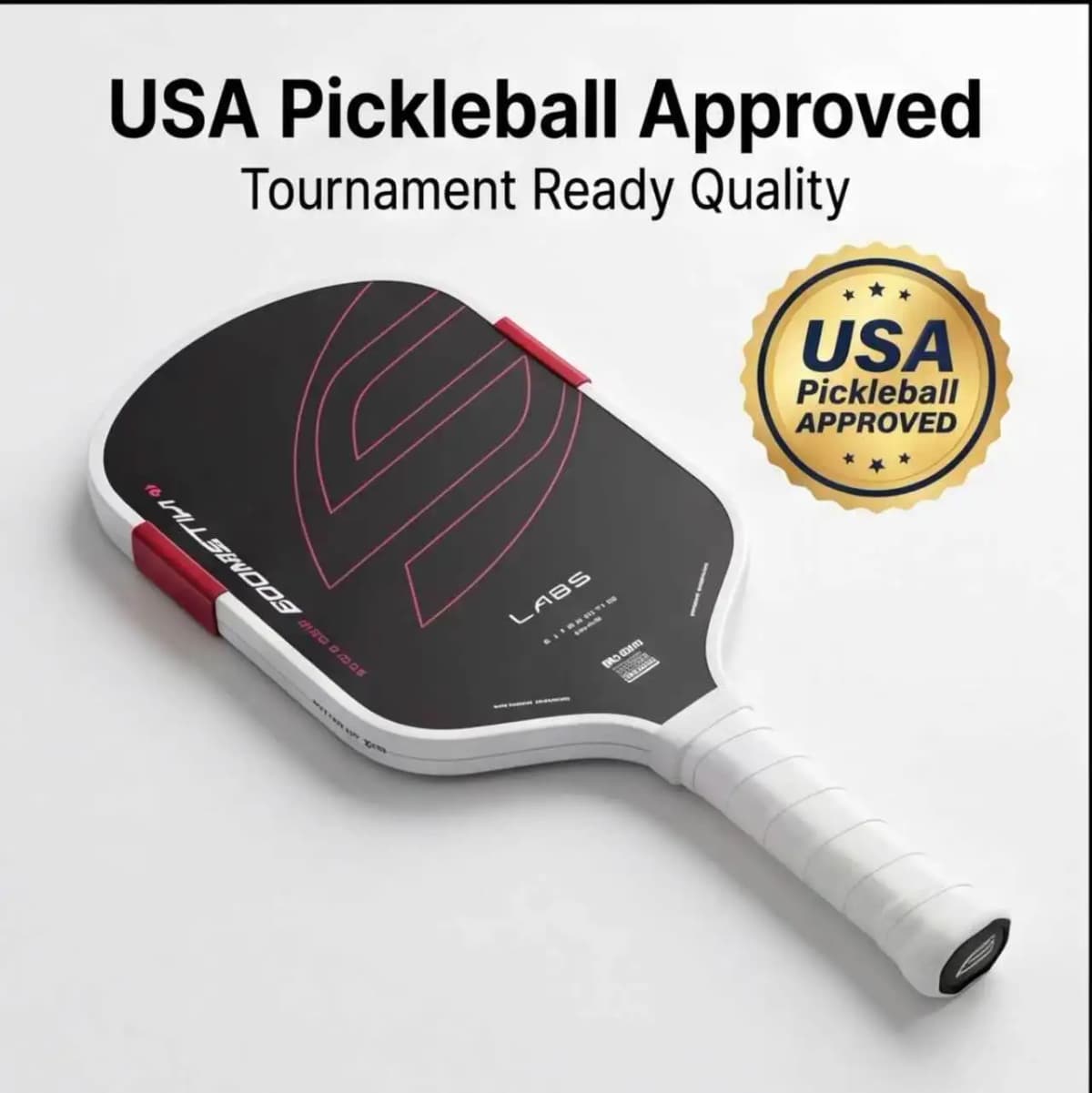 Project Boomstk Extended Pickleball Paddle, featuring a 16mm honeycomb core to boost your game