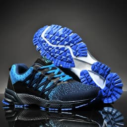 2025 Thick Soled Sports Shoes Youth Mesh Breathable Running Shoes Trend Spring Summer Korean Large Black and White Shoes walk