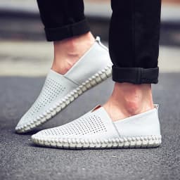 Fashion Men's Driving Shoes Handmade Leather Men Loafers Soft Breathable Men's Casual Shoes Zapatillas Hombre Big Size 38-48