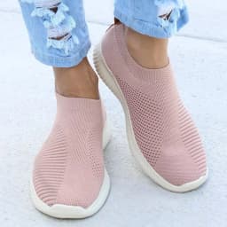 Women's Sneaker Slip On Women Sneakers Breather White Shoes Women Casual Sneaker Sports Shoes Comfortable Vulcanize Shoes Female