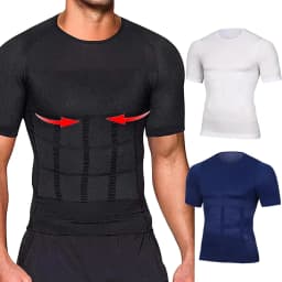 Tummy Control Girdle Men Slimming Body Shaper Compression Shirts Fitness Underwear Fat Burning Shapewear Abdominal Binder Corset