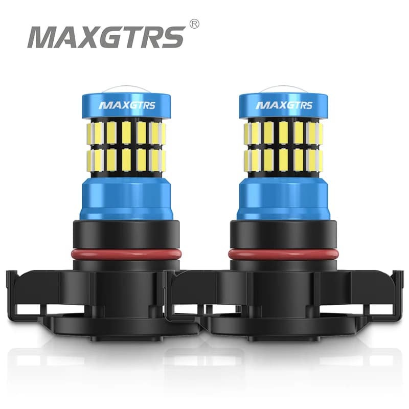 2pcs PS24W 5202 h16(eu) 2504 5201 5301 5202 PS19W LED Fog Light Bulbs Extremely Bright 50W GC 5530 Chipset 6000K
