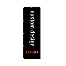 Custom Nobori Flag Hanging Banner Outdoor Indoor Decoration Advertising 100% Polyester Digital Printing Double Stitched