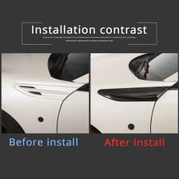 For Subaru BRZ Toyota 86 GT86 12-20 Car Side Air Outlet Fender Fin Vent Trim Cover ABS Carbon Fiber Texture Exterior Accessories