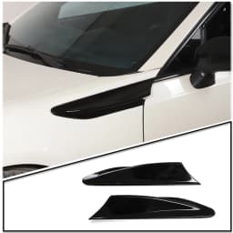 For Subaru BRZ Toyota 86 GT86 12-20 Car Side Air Outlet Fender Fin Vent Trim Cover ABS Carbon Fiber Texture Exterior Accessories