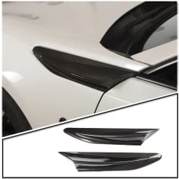 For Subaru BRZ Toyota 86 GT86 12-20 Car Side Air Outlet Fender Fin Vent Trim Cover ABS Carbon Fiber Texture Exterior Accessories
