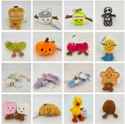 Halloween Soft Fluffy Plush Keychain Kawaii Stuffed Animal Doll Bag Pendant Holiday Gift