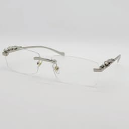Rimless Glasses Frame Women Men Fashion Cheetah Decoration Business Cool Eyeglasses Frames