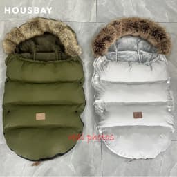 Baby Stroller Footmuff 0-24Months Winter Baby Warm Envelope Sack For Discharge Windproof Thicker Universal Stroller Accessories