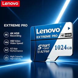 Lenovo 1TB Extreme Pro Micro SD Card High Speed U3 V60 4K Full HD Memory Card 128GB 256GB 512GB TF Flash Cards For Phone Drone