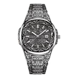 Vintage Men Quartz Watch Luxury Brand Auto Calendar Specific Lines Stainless Steel Strap Wristwatch For Mans Analog