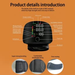 AiQUE Rechargeable Blood Pressure Monitor 2 Users Medical Tonometer Wrist Cuff Digital Irregular Pulse Heart Rate Tensiometer