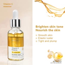 Amococo 2pcs Facial Serum 30ml 10% Salicylic Acid Essence Vitamin C Essence Hyaluronic Acid Face Serum Moisturizing Hydrating Skin Care Brightening Nourishing Essence for Daily Face Care