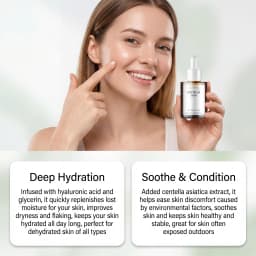 Centella Facial Serum Soothes Skin Discomfort Deeply Hydrates Face Softens Skin Texture Smooths Complexion Moisturizing Daily Skincare Essence