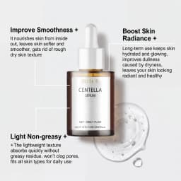 Centella Facial Serum Soothes Skin Discomfort Deeply Hydrates Face Softens Skin Texture Smooths Complexion Moisturizing Daily Skincare Essence