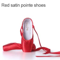 Girls Ballerina Ballet Pointe Shoes Pink Women Satin Professional Ballet Shoes for Dancing