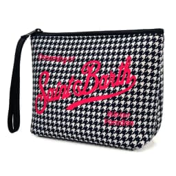 Fashion Quality New Handbag European American Clutch Bag Women's Handbag Leopard Canvas Diving Handbag Zero Wallet