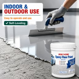 Self‑Leveling White Granite Epoxy Coating 500g Garage Warehouse Floor Paint