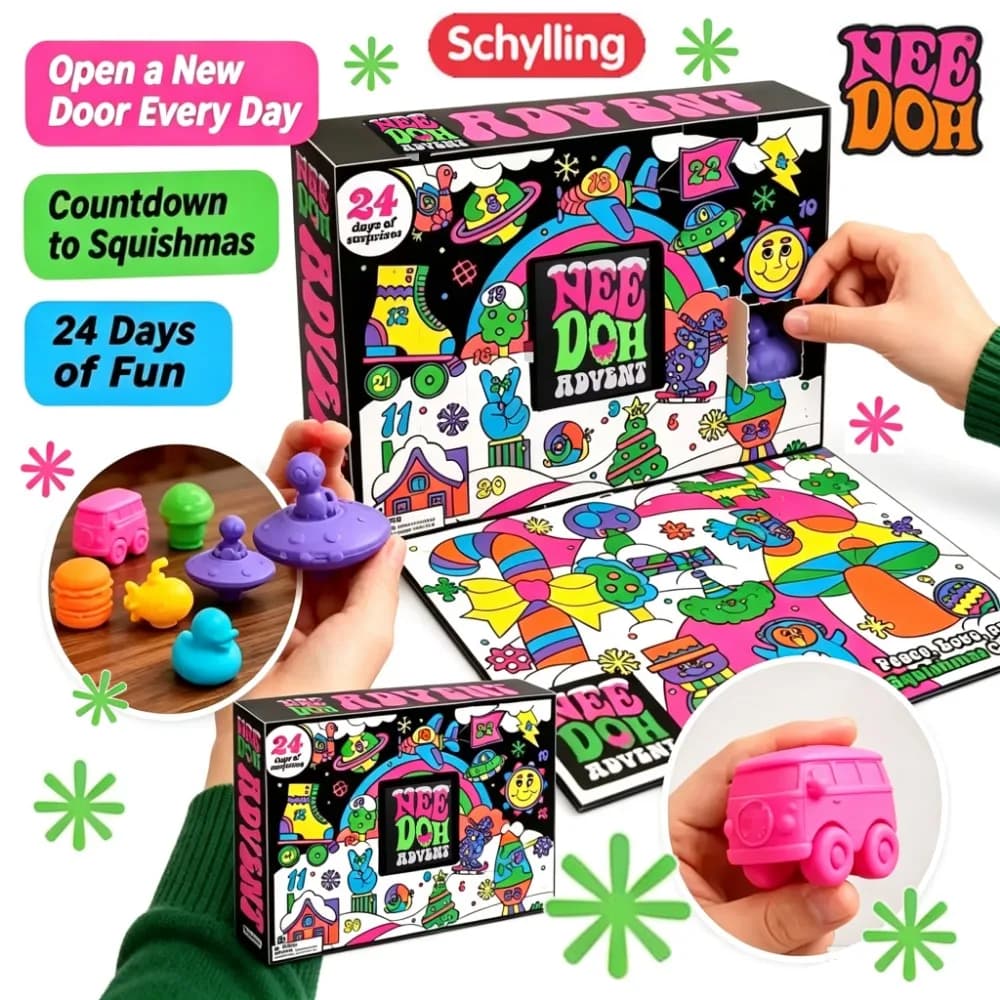 2026 NEEDOH Advent Calendar for Kids 24 Day 3D PVC Dolls Christmas New Year Countdown Surprise Gift**